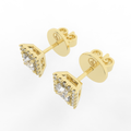 Elix Square Stud Earring 0.55 Carat Natural Diamond 18 Karat Gold