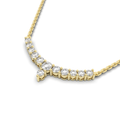 Lune Tanmaniya Necklace 0.50 Carat Natural Diamonds 18 Karat Gold