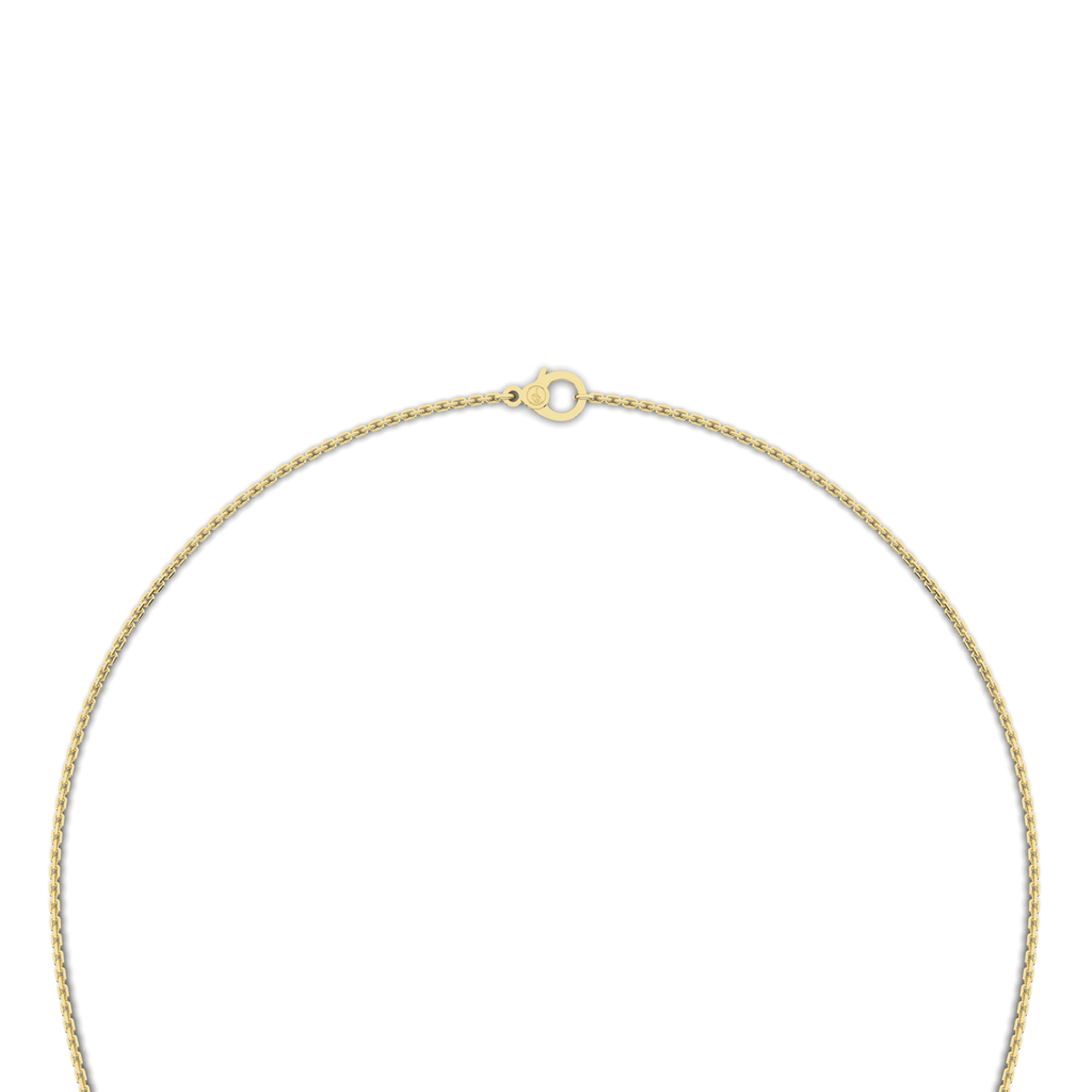 Lune Tanmaniya Necklace 0.47 Carat Natural Diamonds 18 Karat Gold