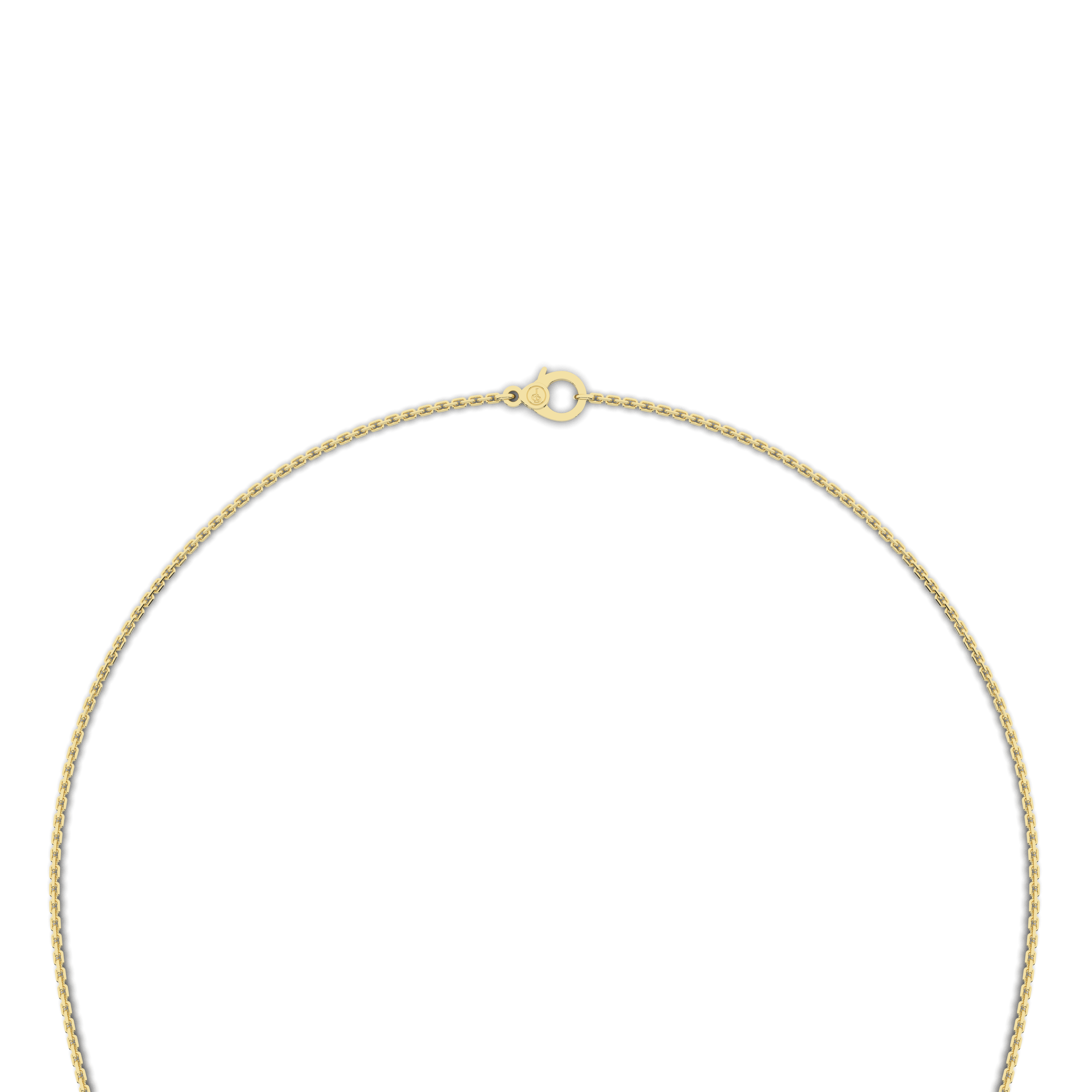Lune Tanmaniya Necklace 0.47 Carat Natural Diamonds 18 Karat Gold