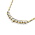 Lune Tanmaniya Necklace 0.47 Carat Natural Diamonds 18 Karat Gold