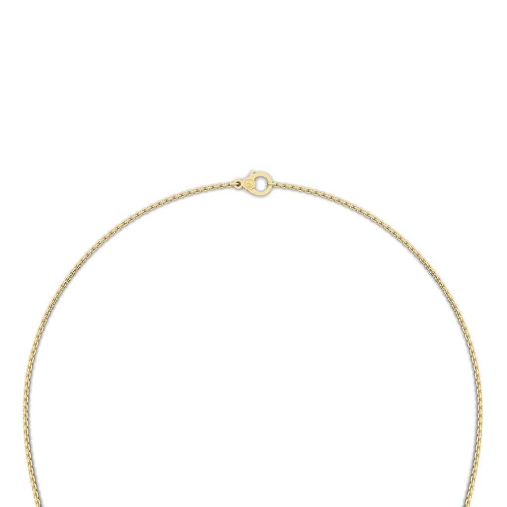 Lune Tanmaniya Necklace 0.51 Carat Natural Diamonds 18 Karat Gold