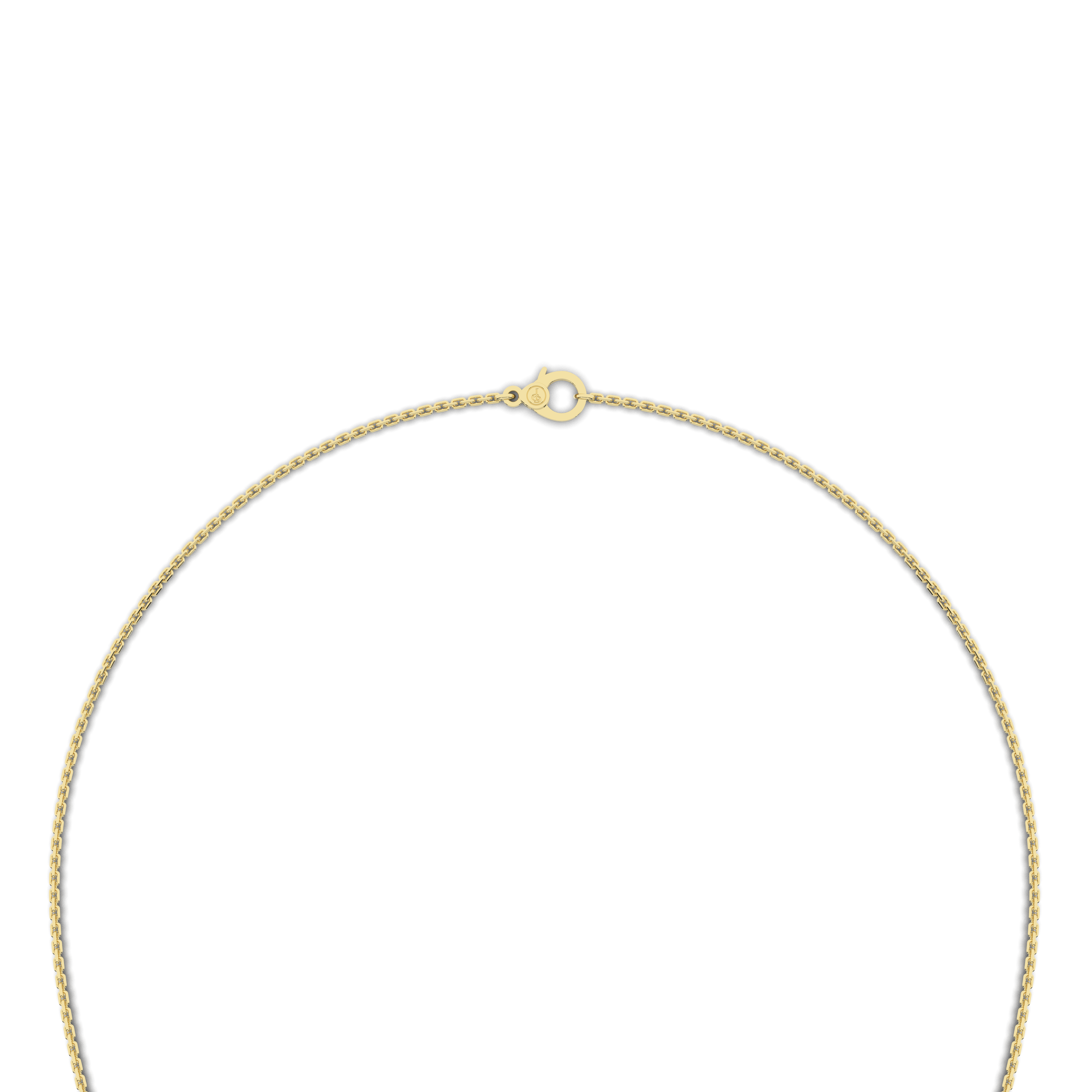 Lune Tanmaniya Necklace 0.51 Carat Natural Diamonds 18 Karat Gold