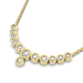 Lune Tanmaniya Necklace 0.51 Carat Natural Diamonds 18 Karat Gold