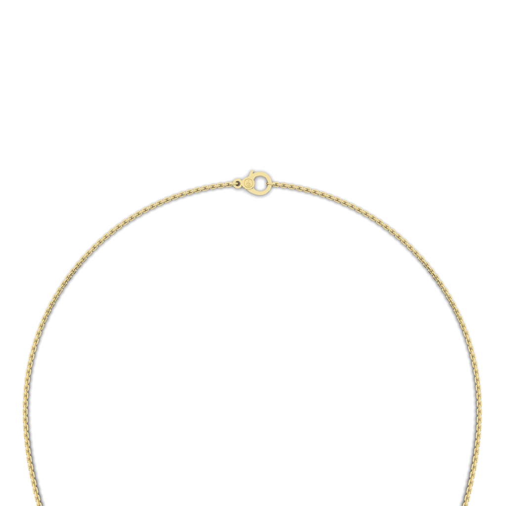 Lune Tanmaniya Necklace 0.44 Carat Natural Diamonds 18 Karat Gold