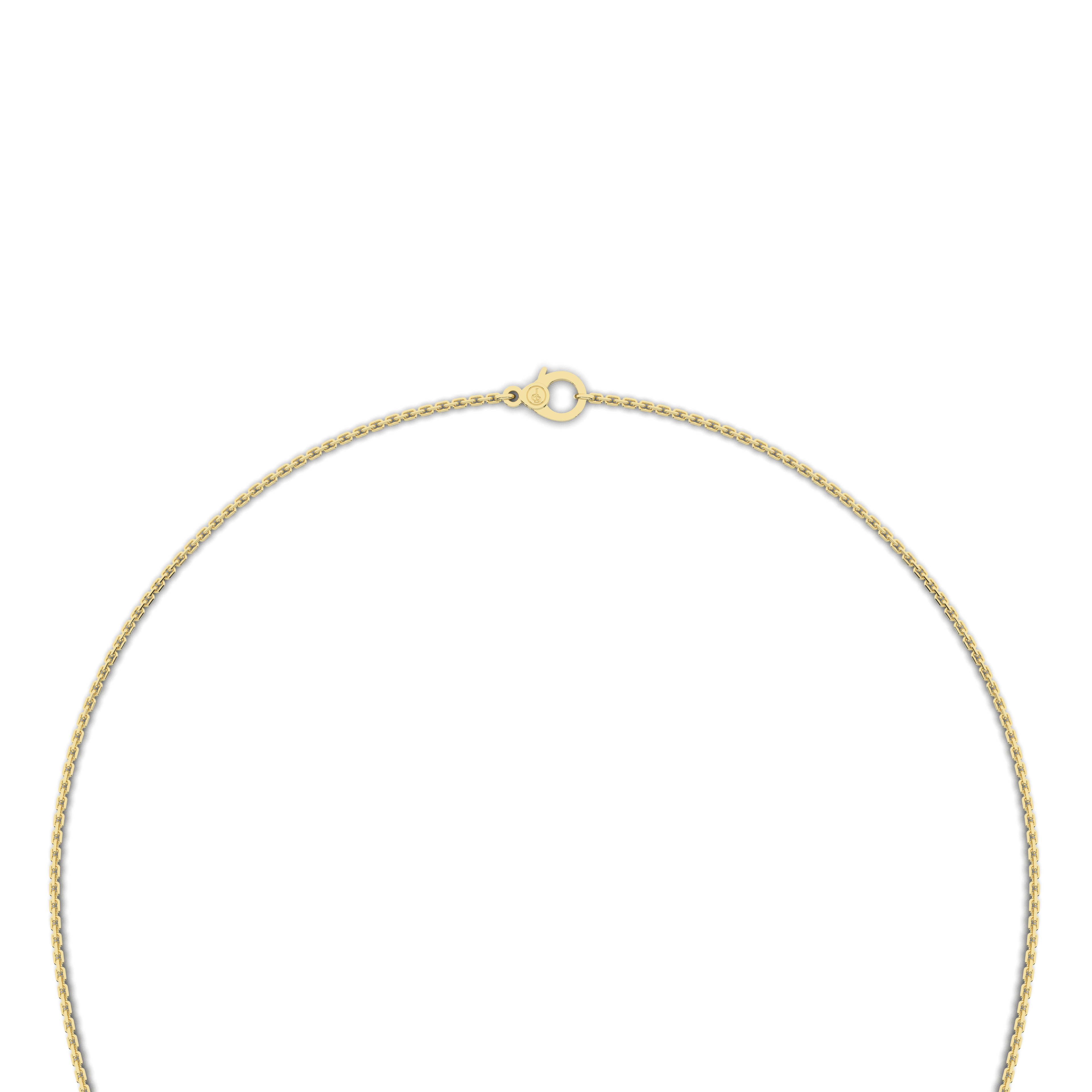 Lune Tanmaniya Necklace 0.44 Carat Natural Diamonds 18 Karat Gold