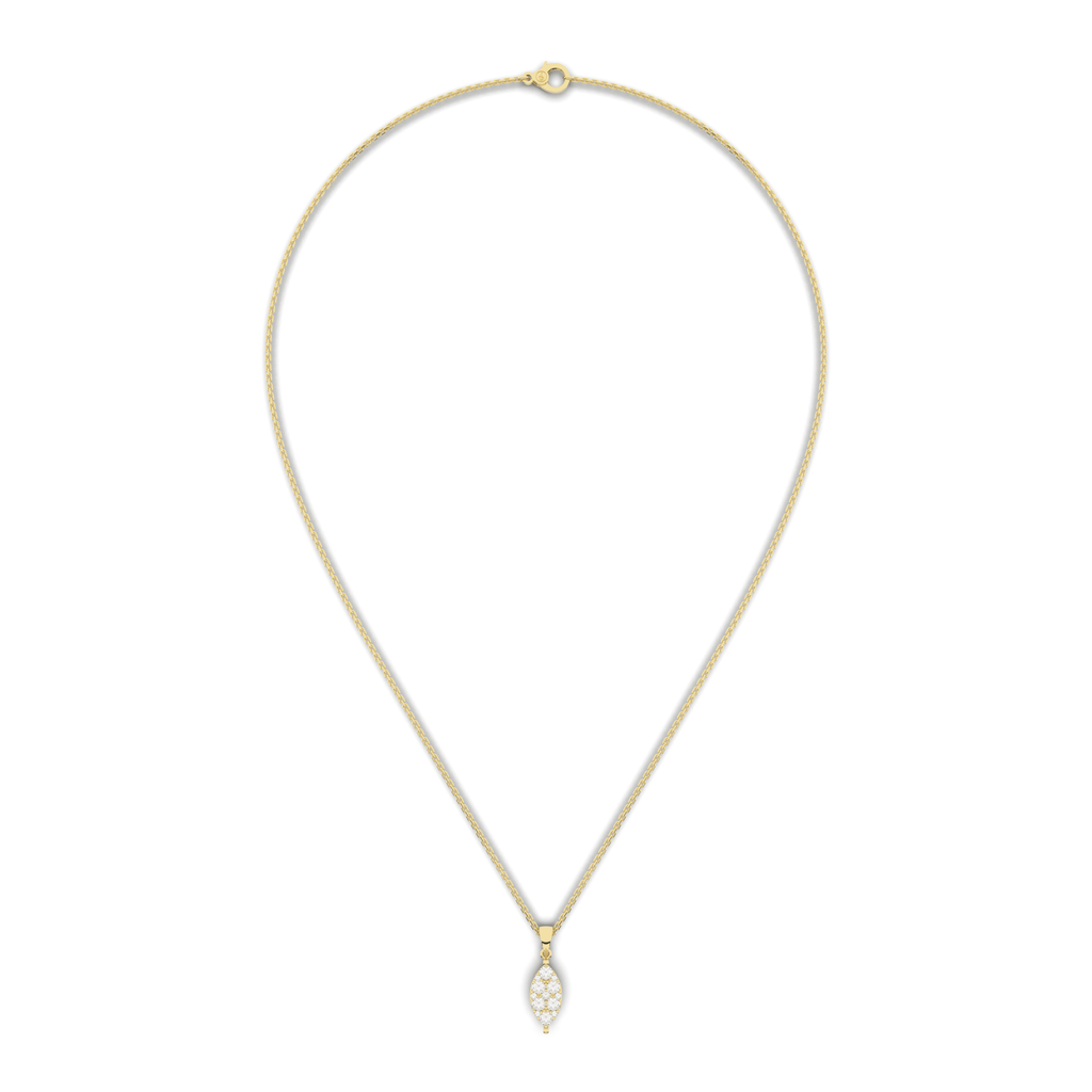 Cove Marquise Pendant 0.52 Carat Natural Diamonds 18 Karat Gold