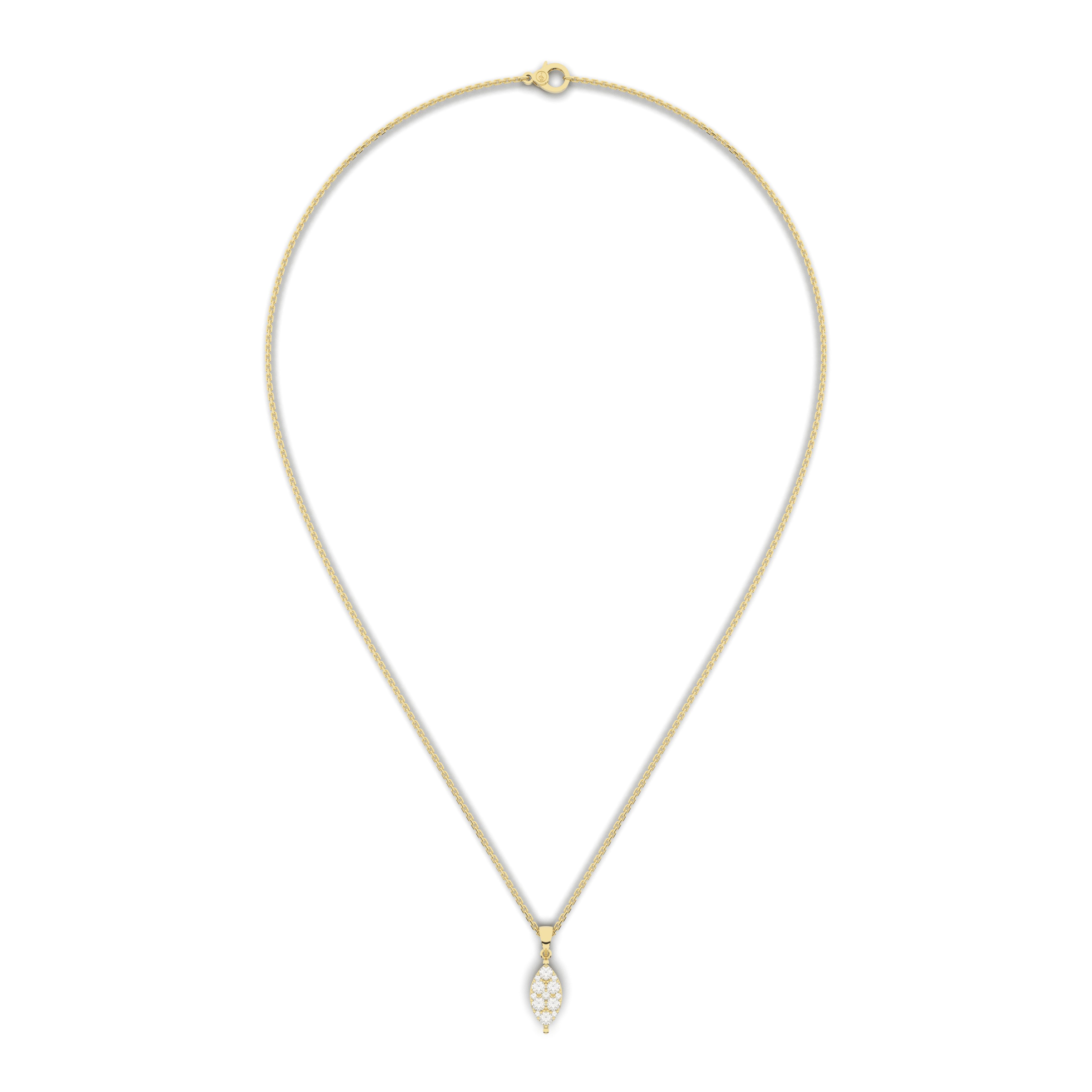 Cove Marquise Pendant 0.52 Carat Natural Diamonds 18 Karat Gold