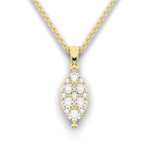 Cove Marquise Pendant 0.52 Carat Natural Diamonds 18 Karat Gold