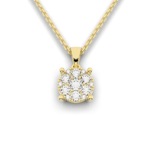 Cove Marquise Pendant 0.57 Carat Natural Diamonds 18 Karat Gold