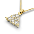 Cove Trillion Pendant 0.51 Carat Natural Diamonds 18 Karat Gold