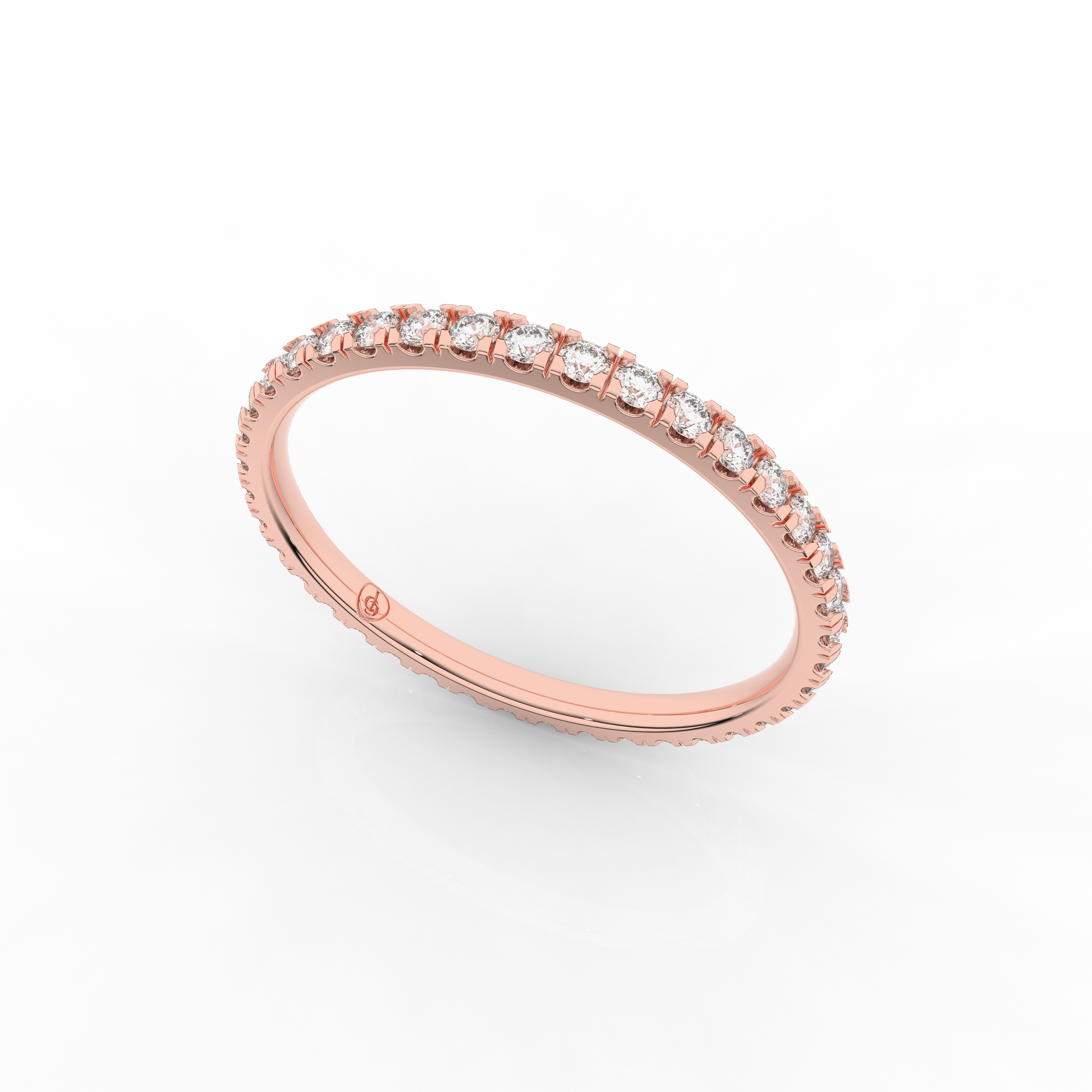 Orris Full Eternity Ring 0.34 Carat Natural Diamond 18 Karat Gold