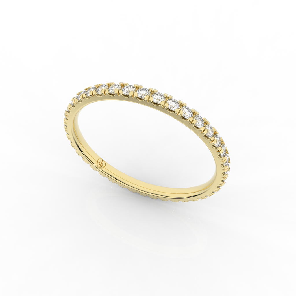 Orris Full Eternity Ring 0.34 Carat Natural Diamond 18 Karat Gold
