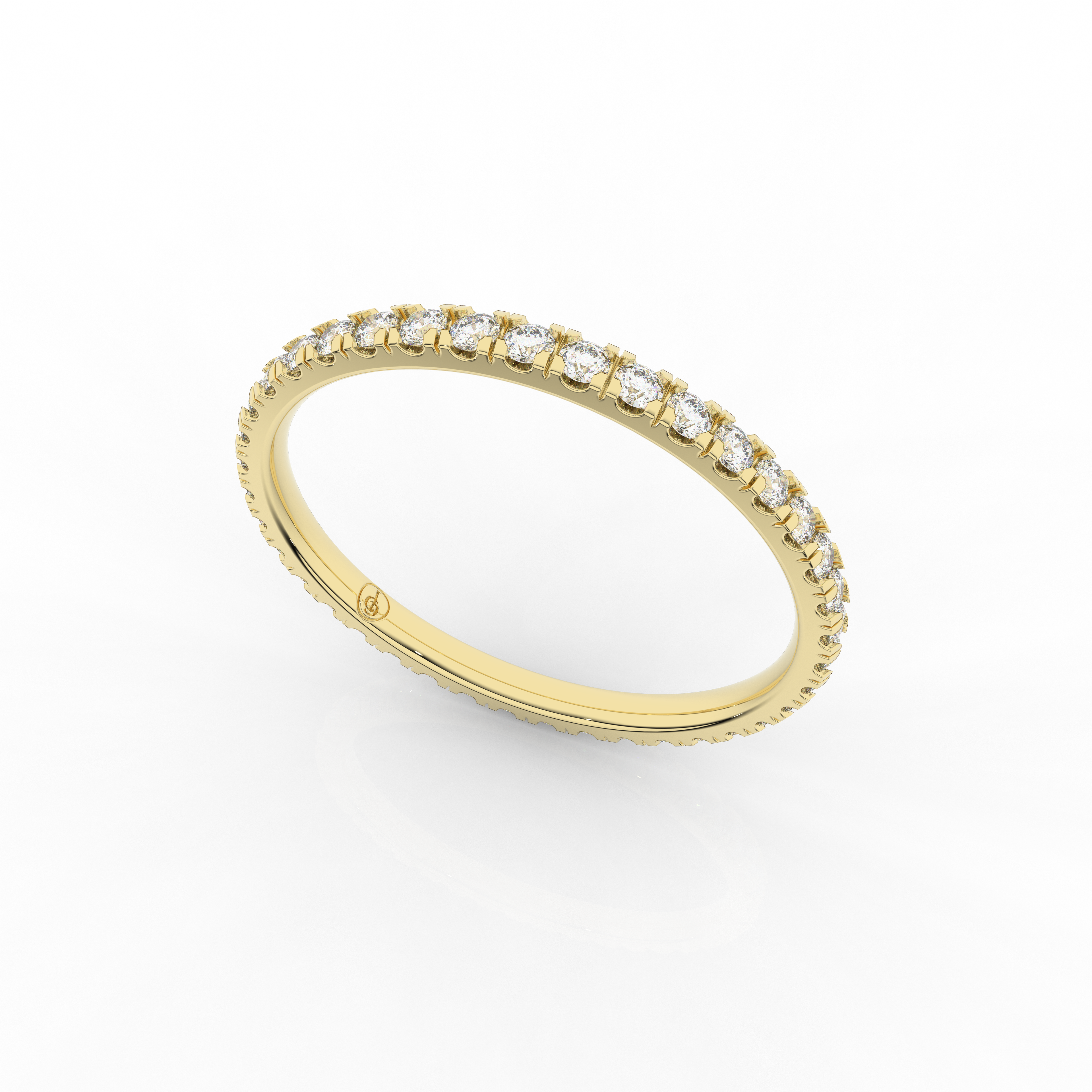 Orris Full Eternity Ring 0.34 Carat Natural Diamond 18 Karat Gold