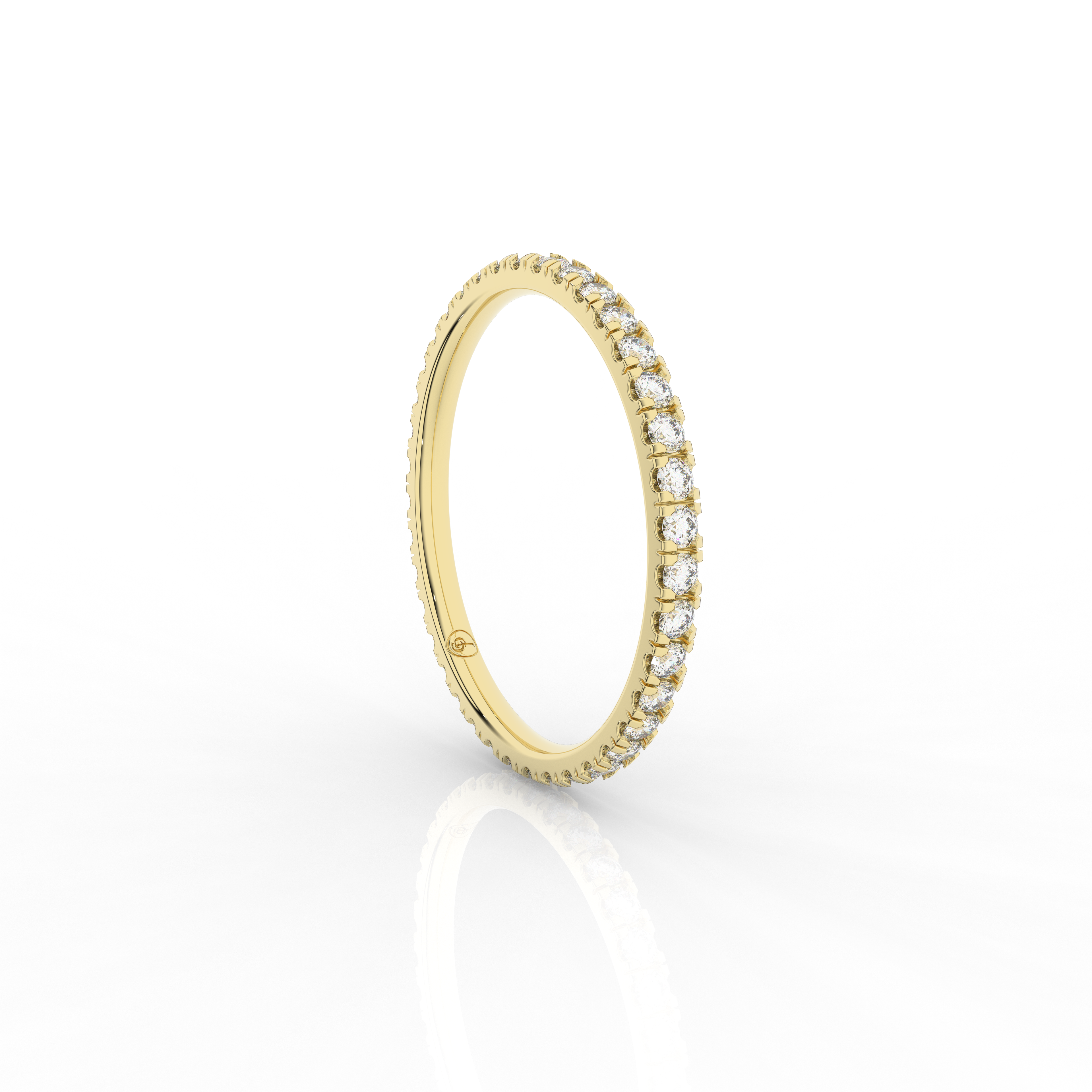 Orris Full Eternity Ring 0.34 Carat Natural Diamond 18 Karat Gold