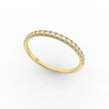 Orris Half Eternity Ring 0.17 Carat Natural Diamond 18 Karat Gold