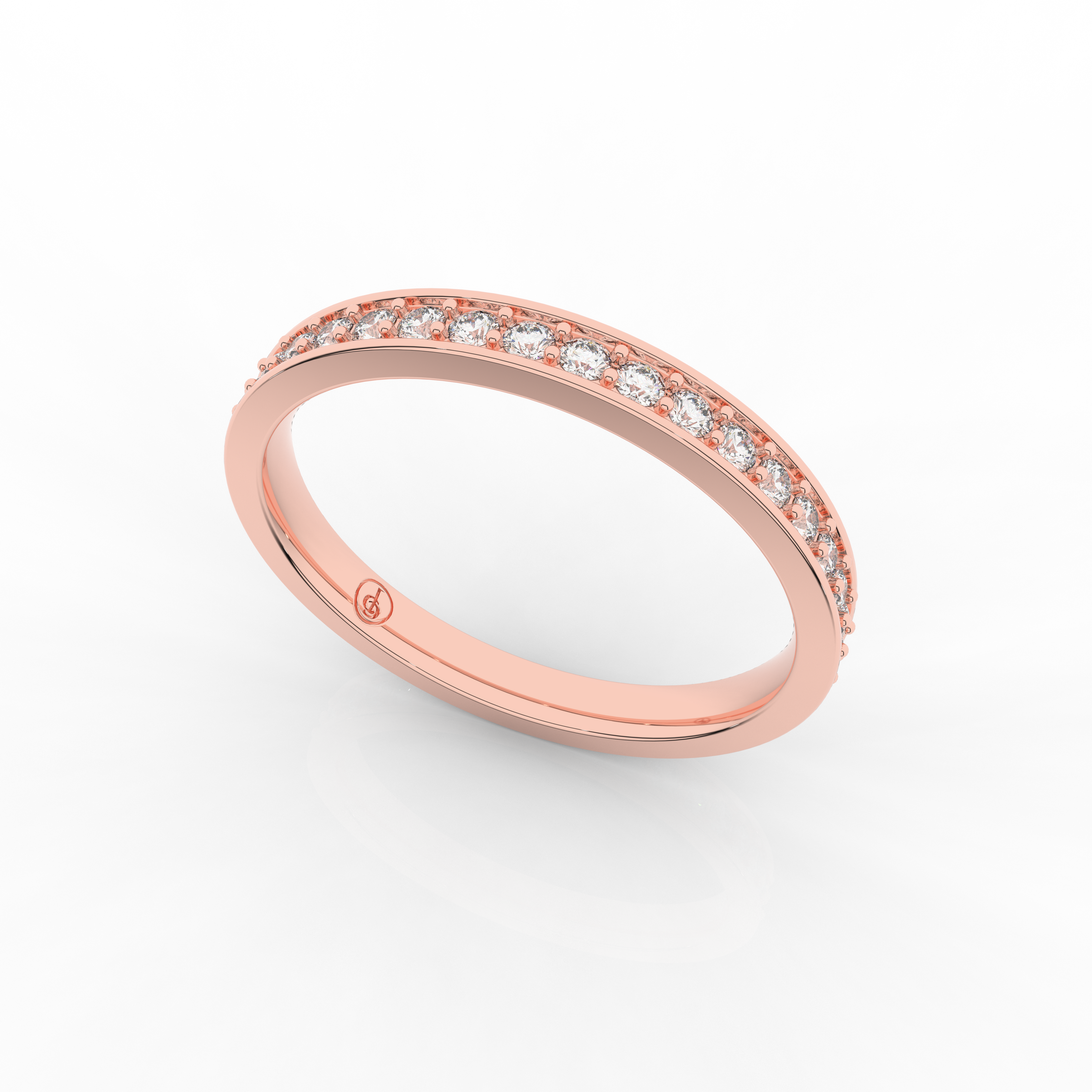 Mirage Full Eternity Ring 0.34 Carat Natural Diamond 18 Karat Gold