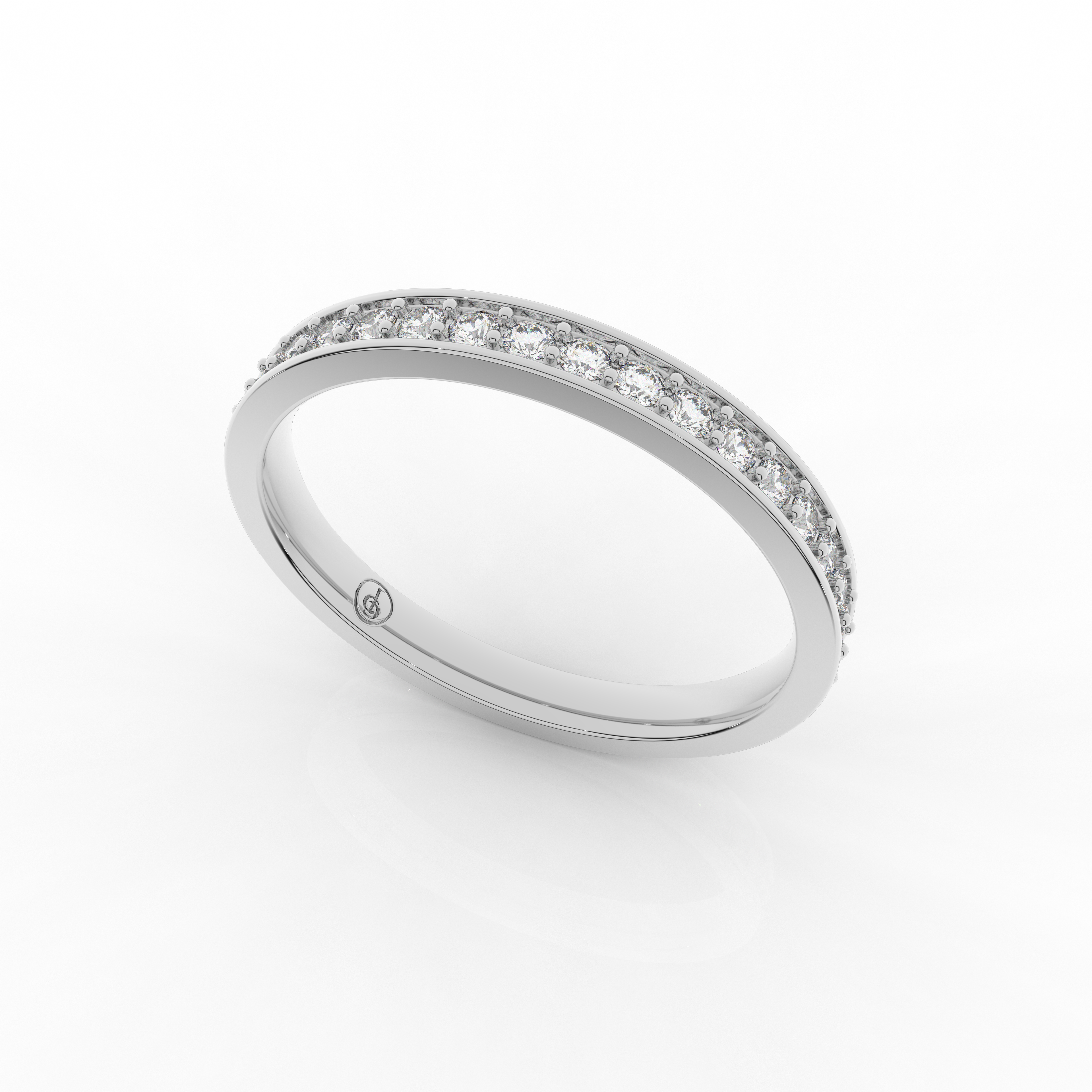 Mirage Full Eternity Ring 0.34 Carat Natural Diamond 18 Karat Gold