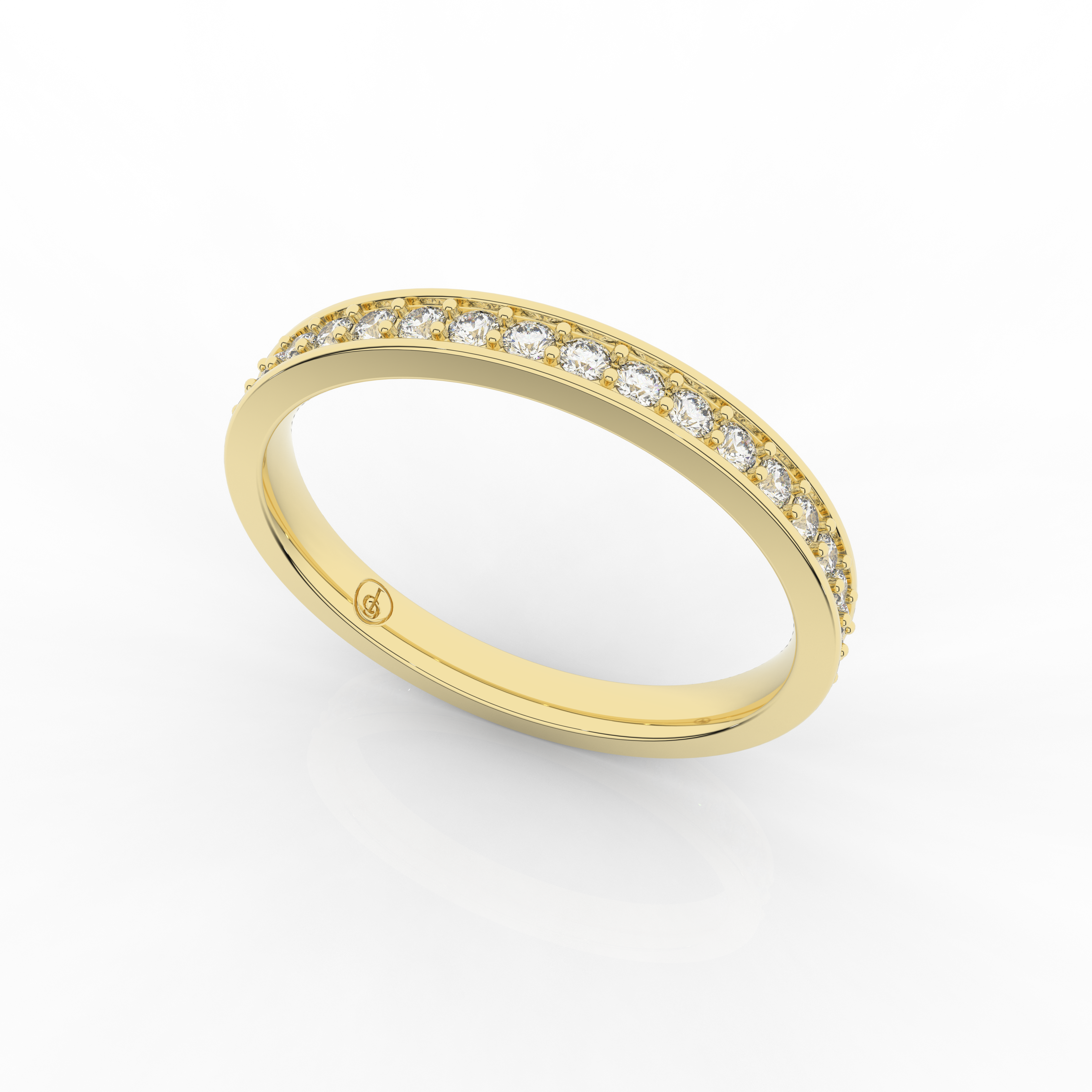 Mirage Full Eternity Ring 0.34 Carat Natural Diamond 18 Karat Gold