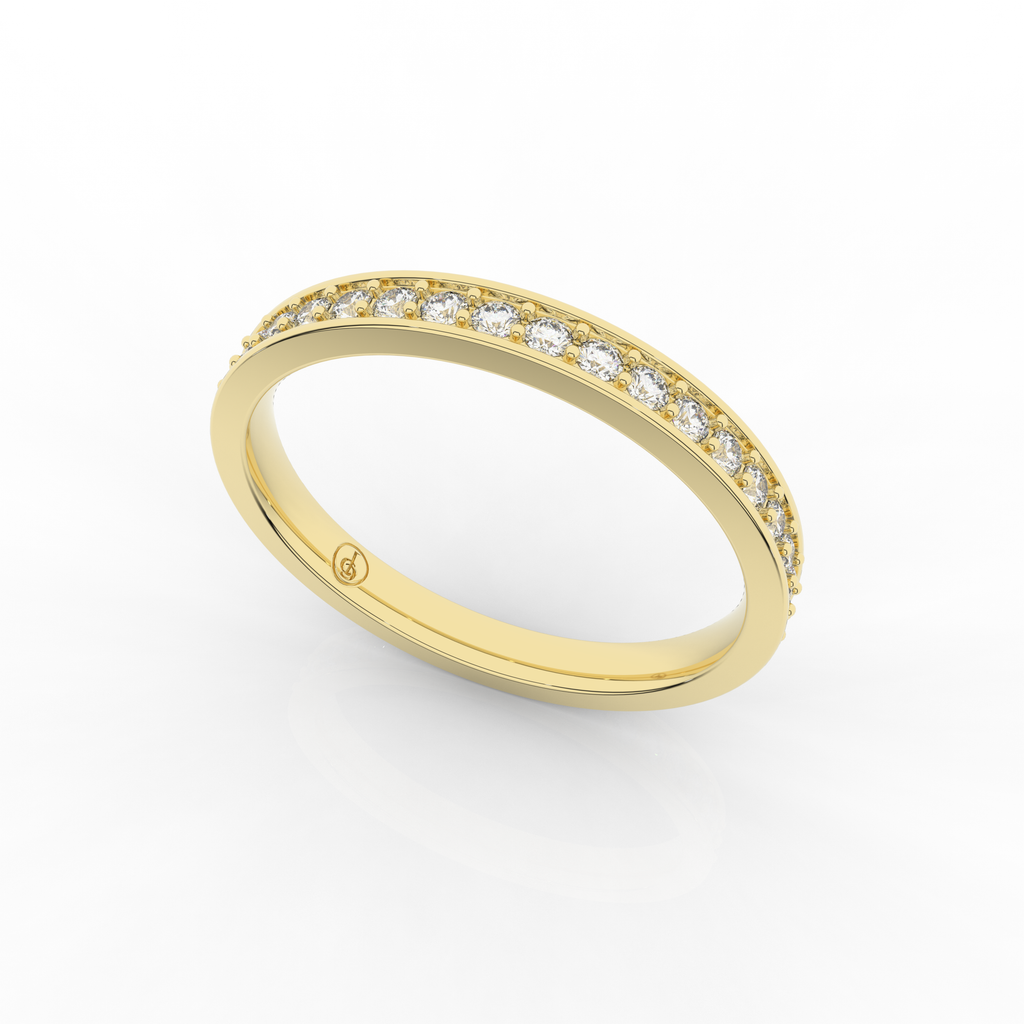 Mirage Full Eternity Ring 0.34 Carat Natural Diamond 18 Karat Gold