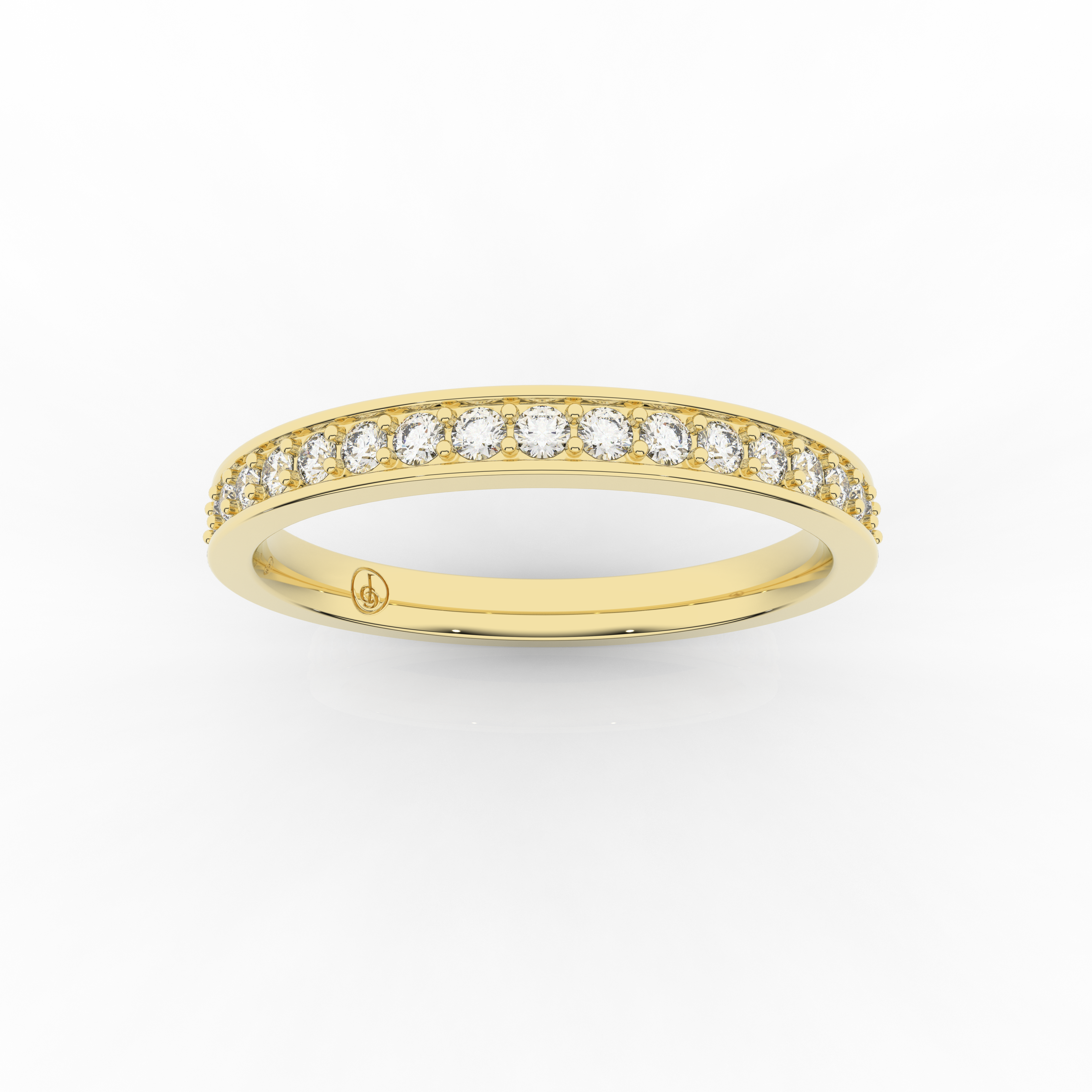 Mirage Full Eternity Ring 0.34 Carat Natural Diamond 18 Karat Gold