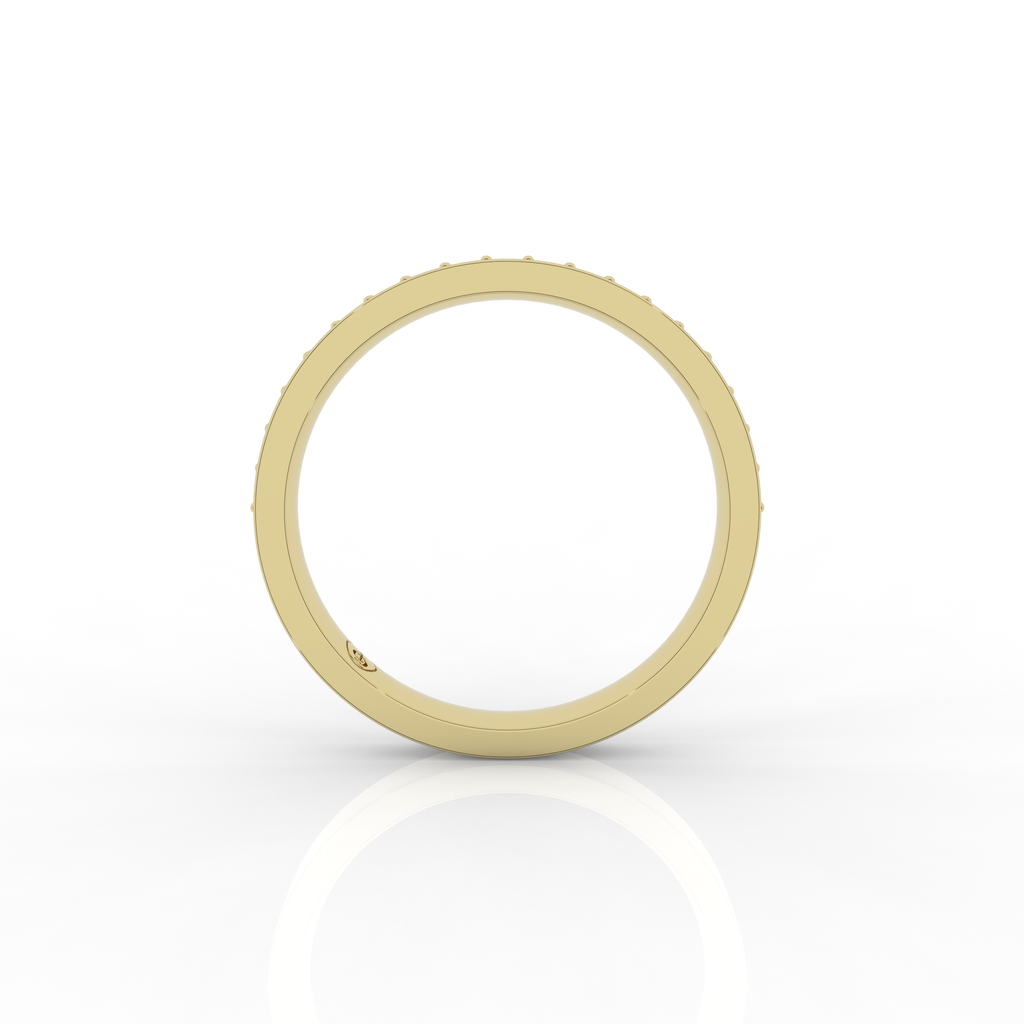 Mirage Half Eternity Ring 0.18 Carat Natural Diamond 18 Karat Gold