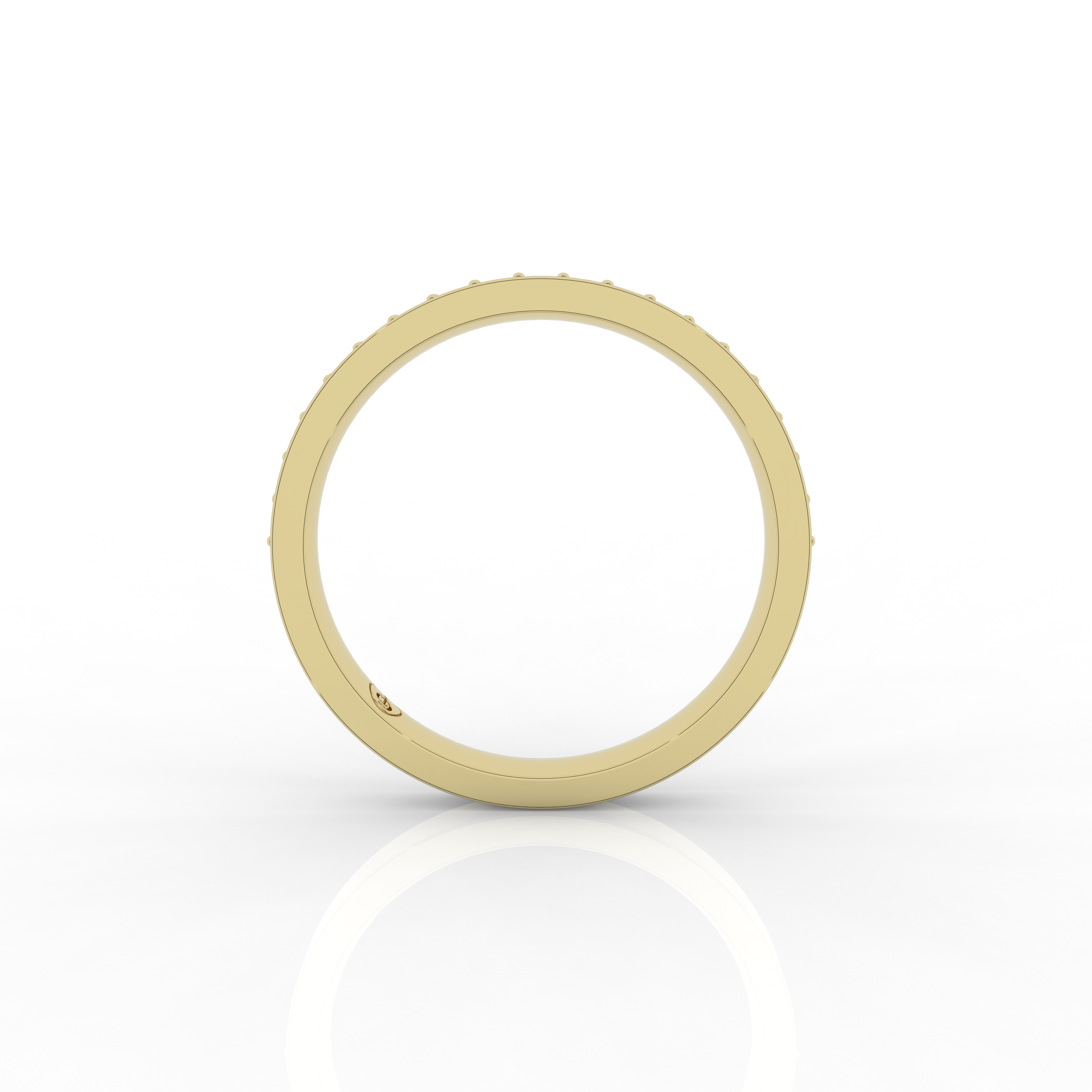 Mirage Half Eternity Ring 0.18 Carat Natural Diamond 18 Karat Gold
