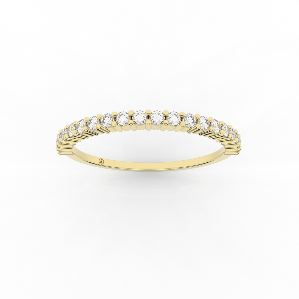 Vero Half Eternity Ring 0.18 Carat Natural Diamond 18 Karat Gold