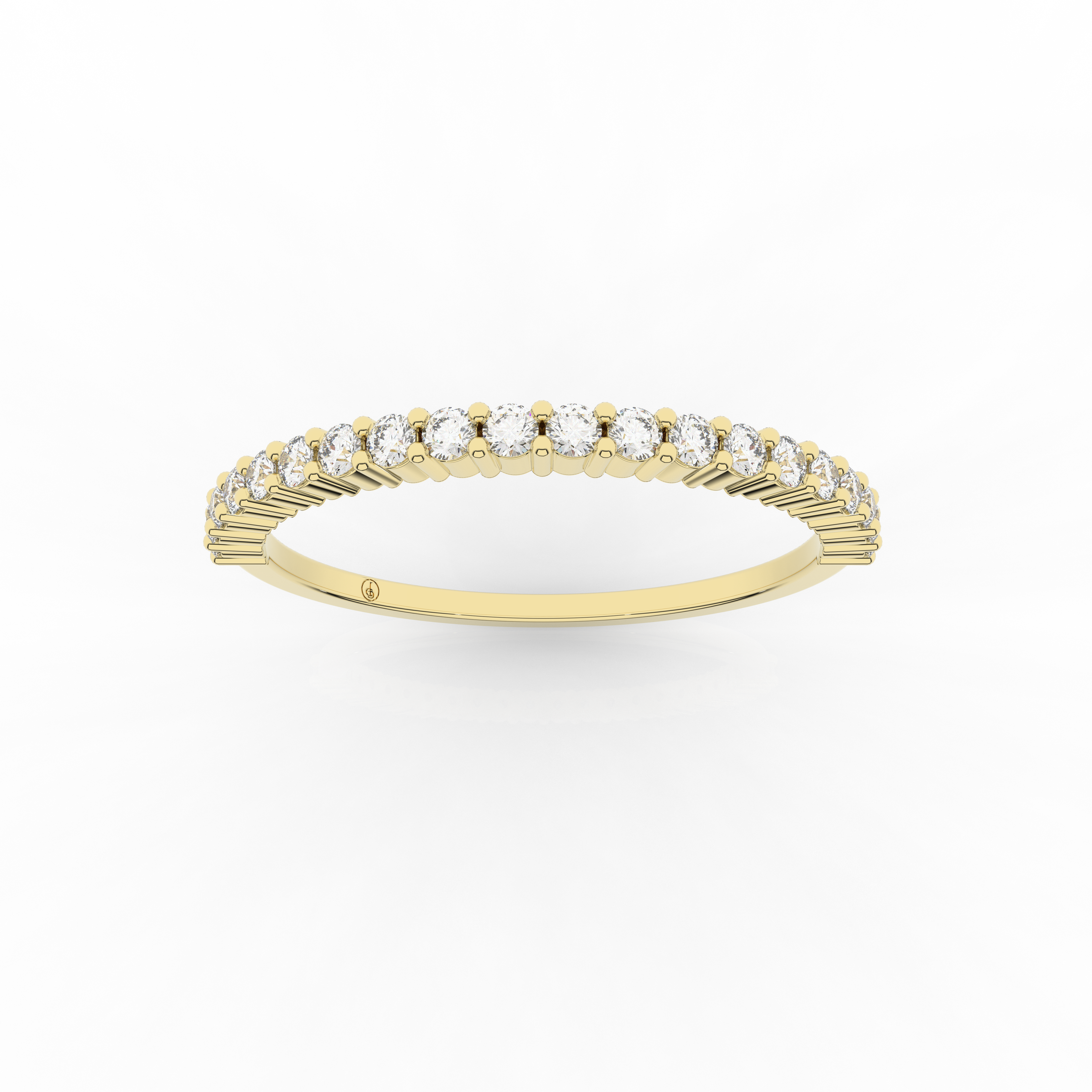 Vero Half Eternity Ring 0.18 Carat Natural Diamond 18 Karat Gold