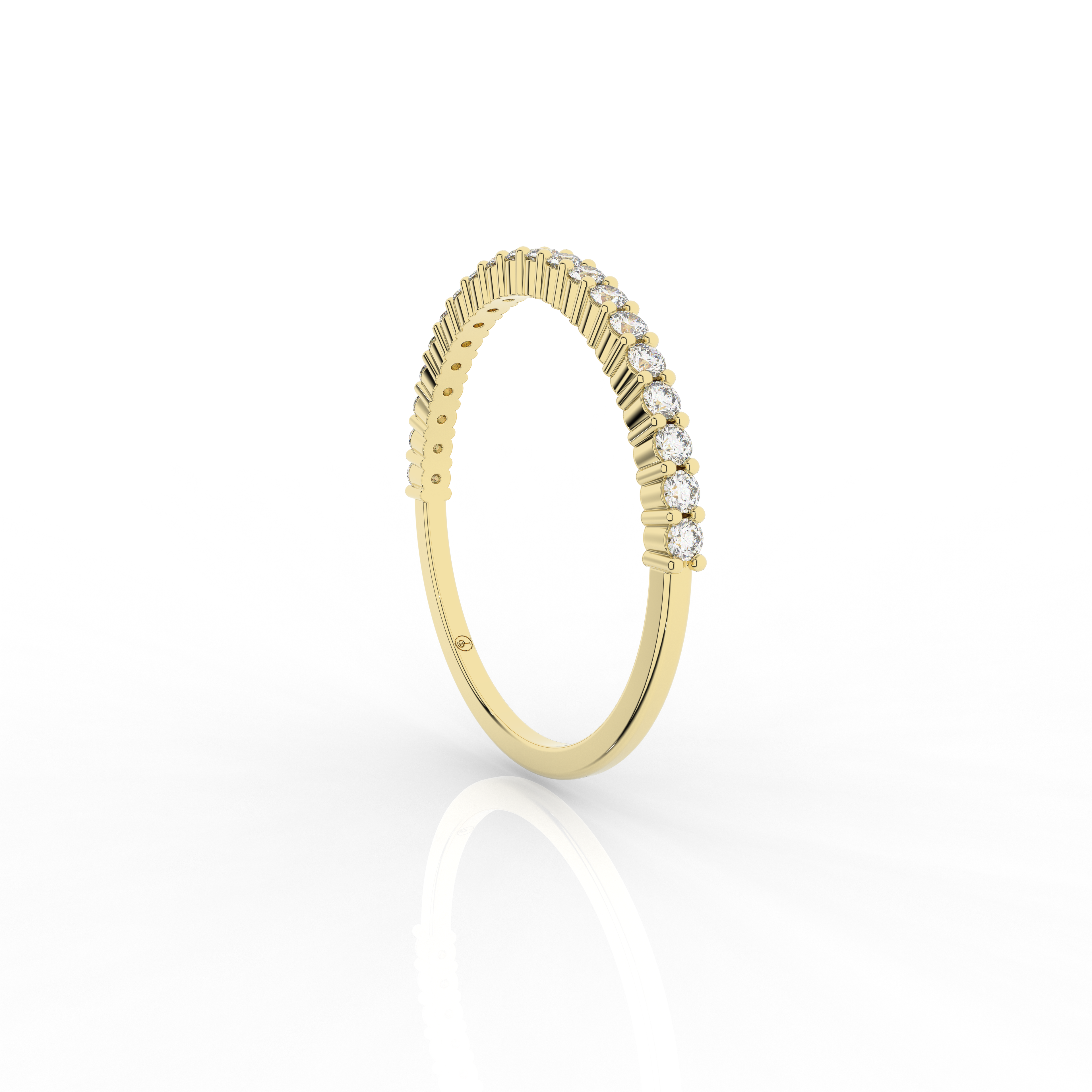 Vero Half Eternity Ring 0.18 Carat Natural Diamond 18 Karat Gold