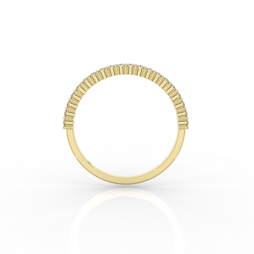 Vero Half Eternity Ring 0.18 Carat Natural Diamond 18 Karat Gold