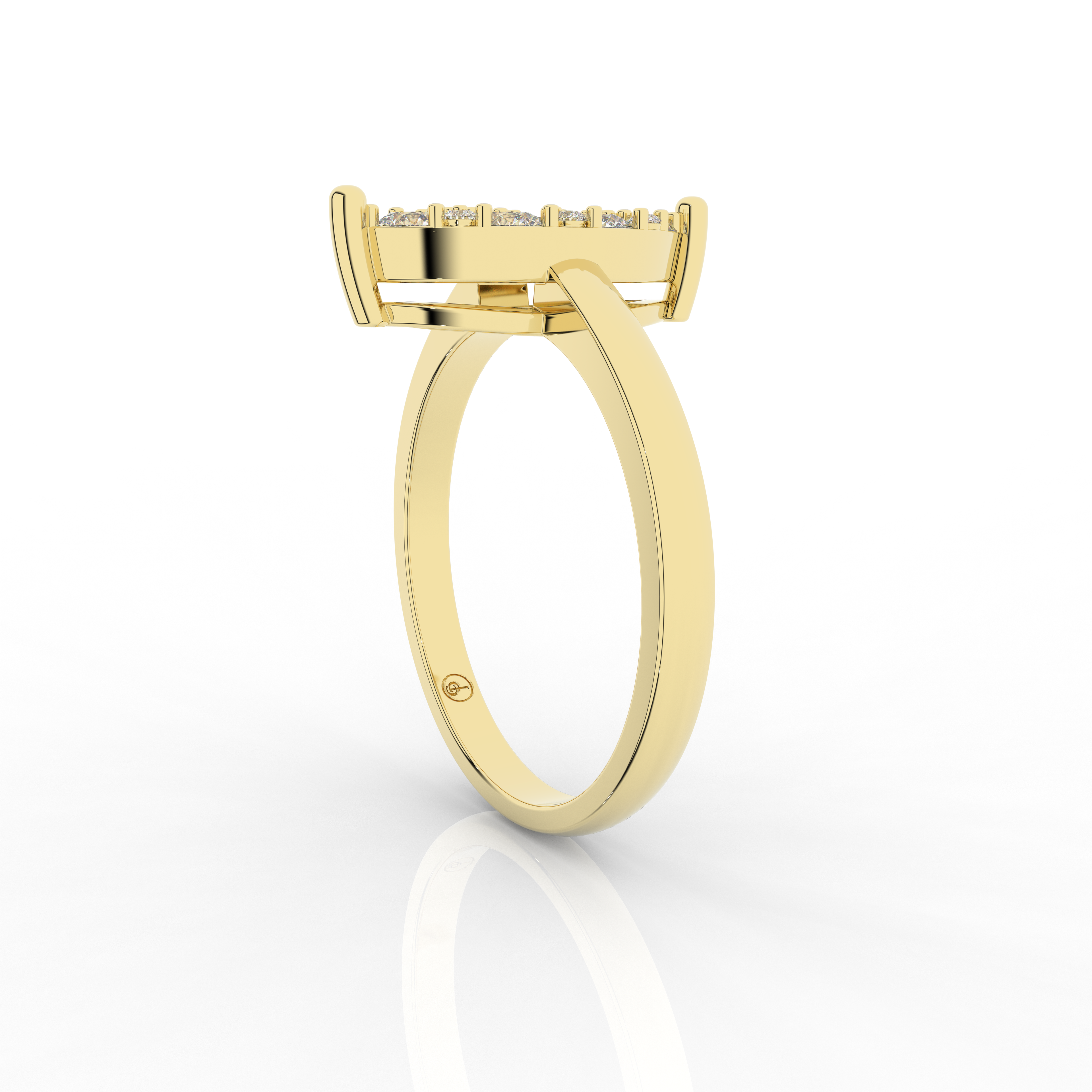 Cove Marquise Ring 0.55 Carat Natural Diamonds 18 Karat Gold