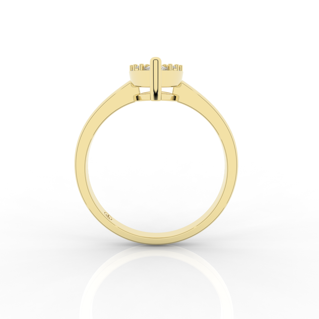 Cove Marquise Ring 0.55 Carat Natural Diamonds 18 Karat Gold